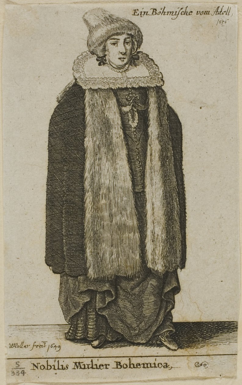 Bohém nemesasszony alkotó: Wenceslaus Hollar