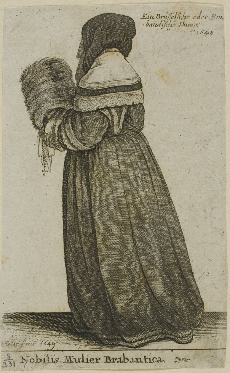 Brabanti nemesasszony alkotó: Wenceslaus Hollar