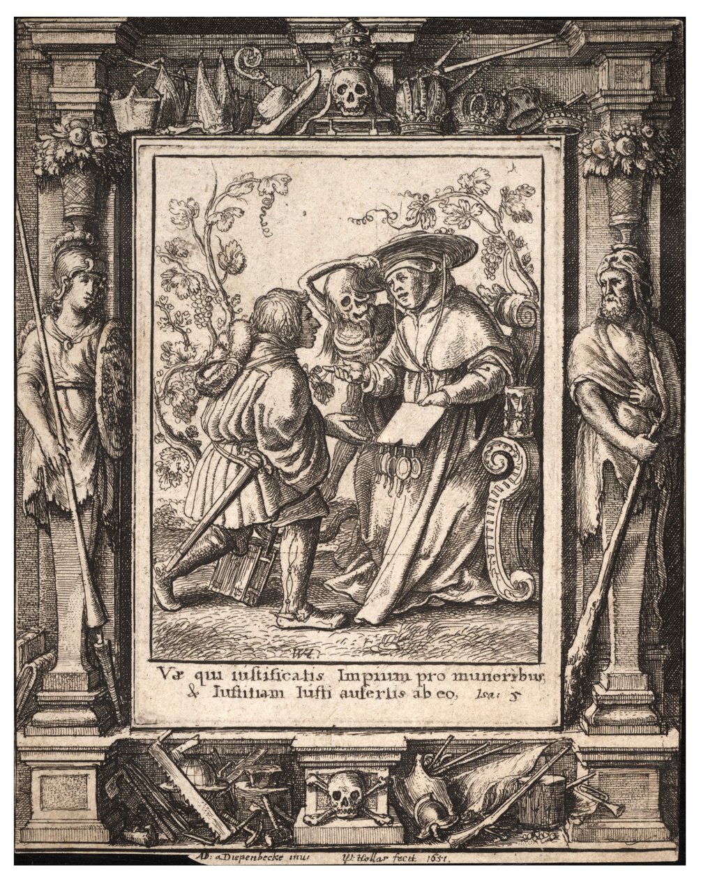 Bíboros. 1. állapot alkotó: Wenceslaus Hollar