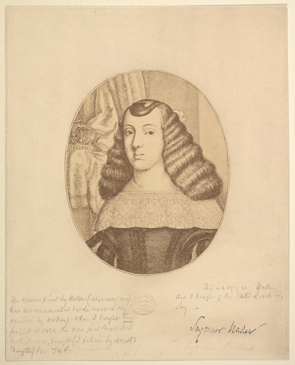 Katalin portugál hercegnő, 1661. alkotó: Wenceslaus Hollar