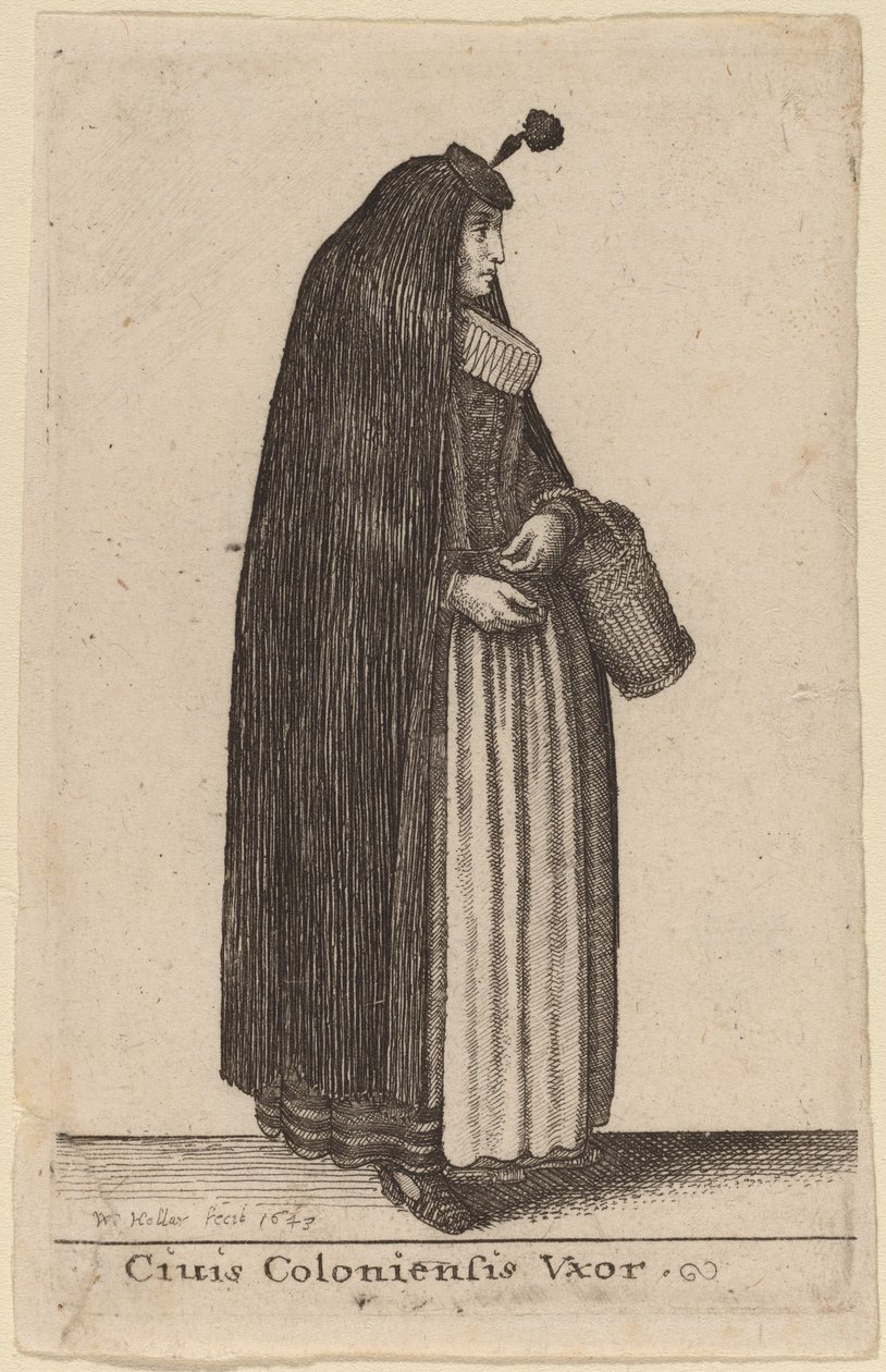 A gyarmatok felesége alkotó: Wenceslaus Hollar