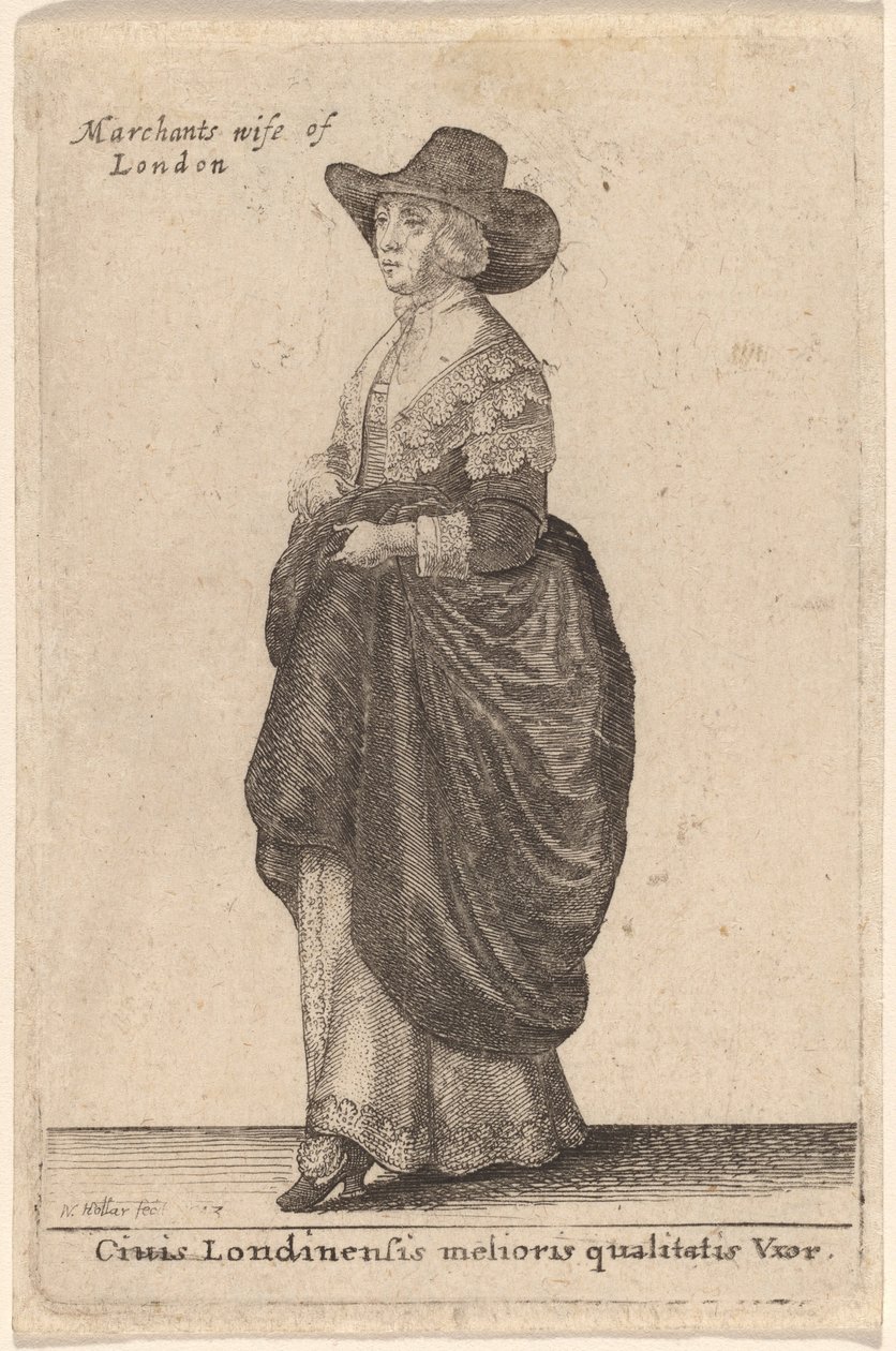 London legjobb minőségű felesége alkotó: Wenceslaus Hollar