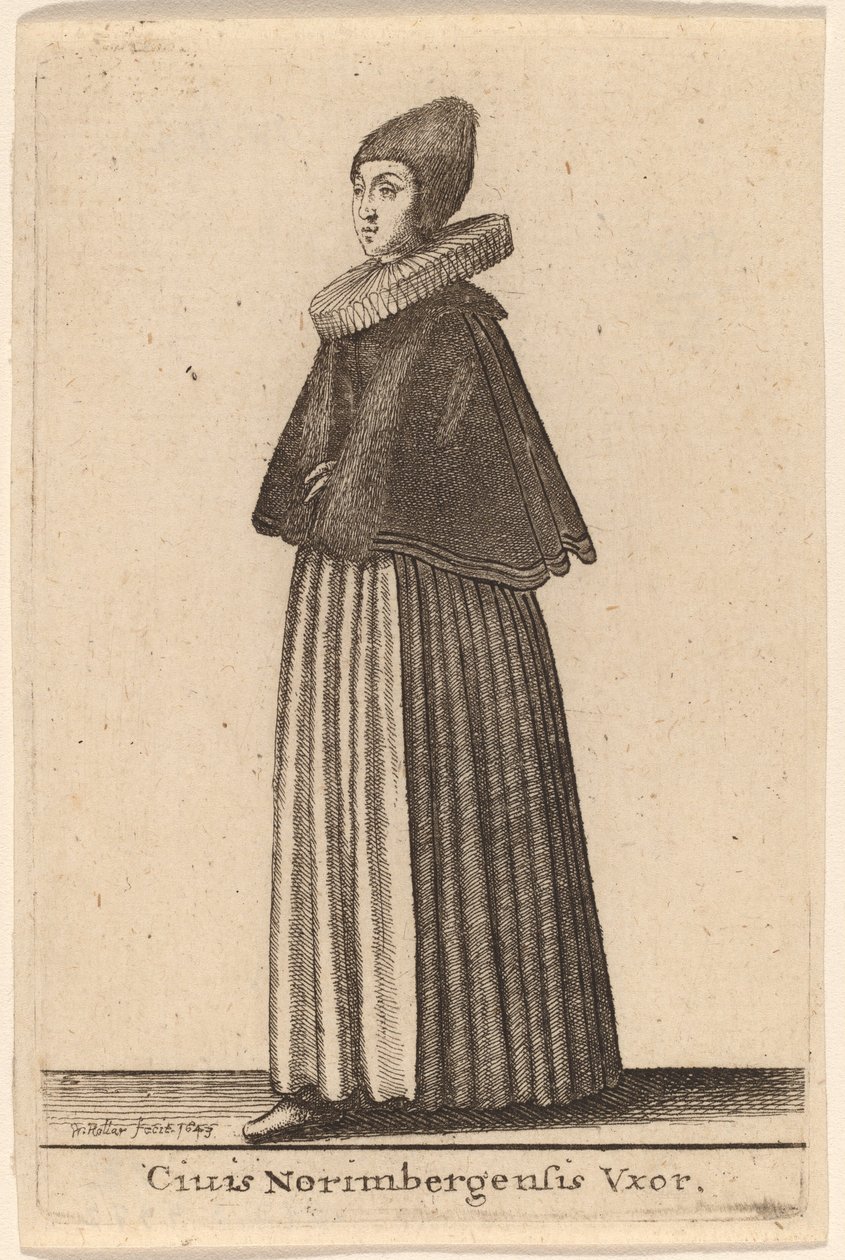Egy nürnbergi polgár felesége alkotó: Wenceslaus Hollar