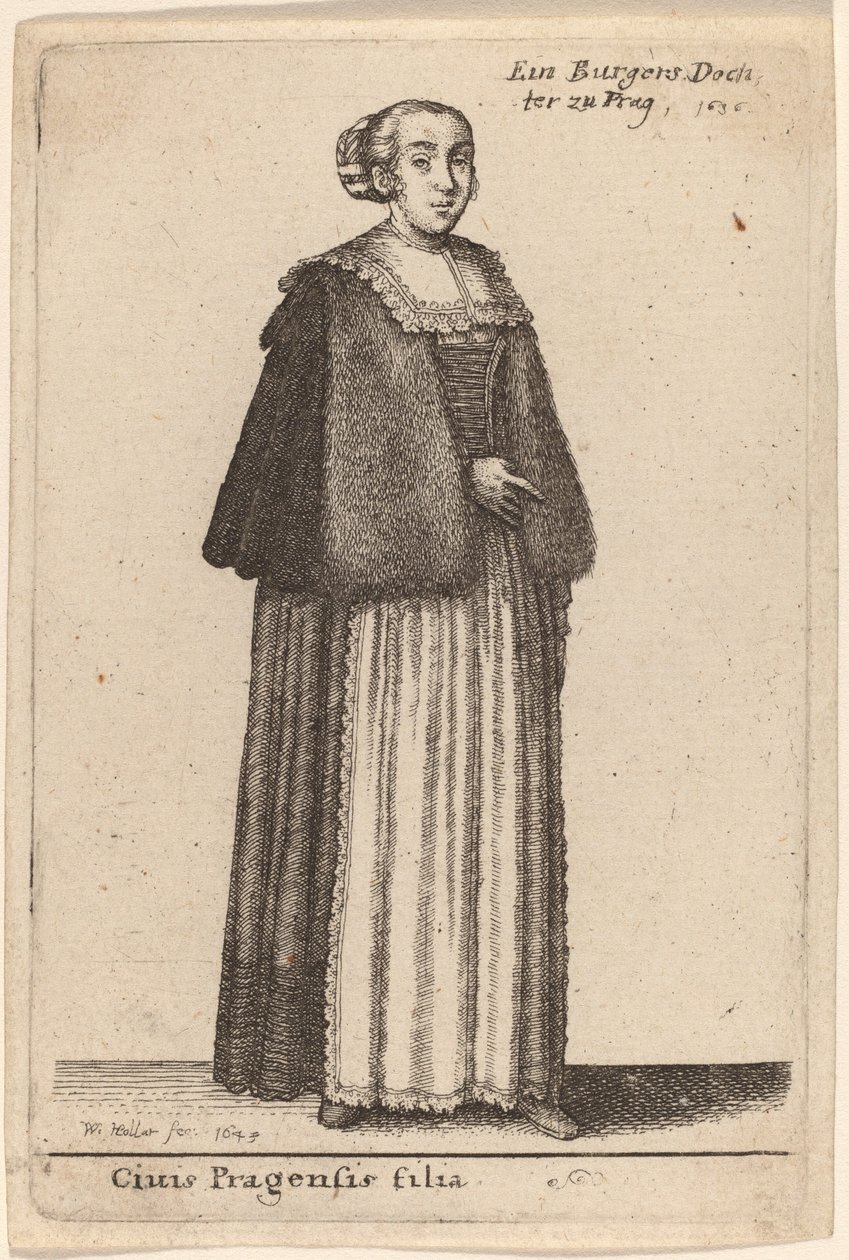Egy prágai polgár lánya alkotó: Wenceslaus Hollar