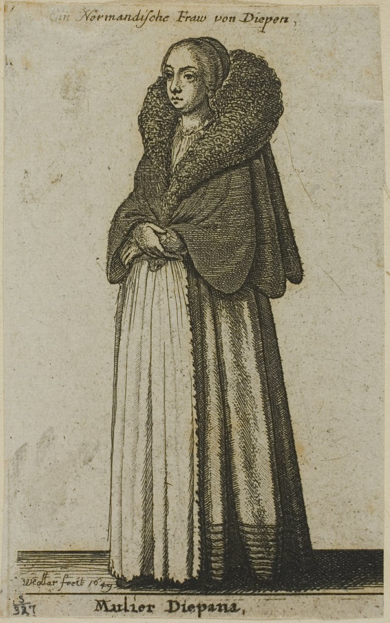 Dieppe nő alkotó: Wenceslaus Hollar