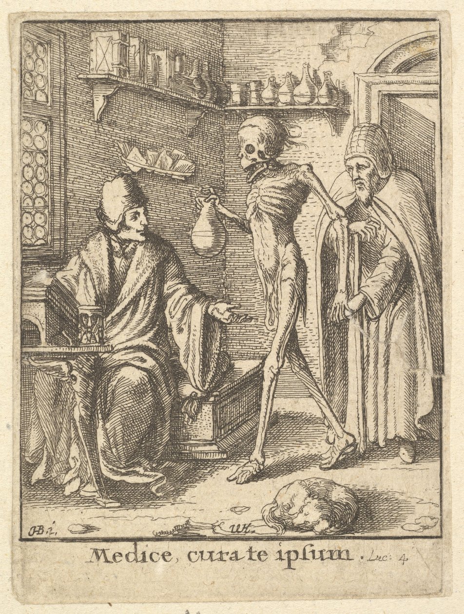 Doktor, a haláltáncból, 1651. alkotó: Wenceslaus Hollar