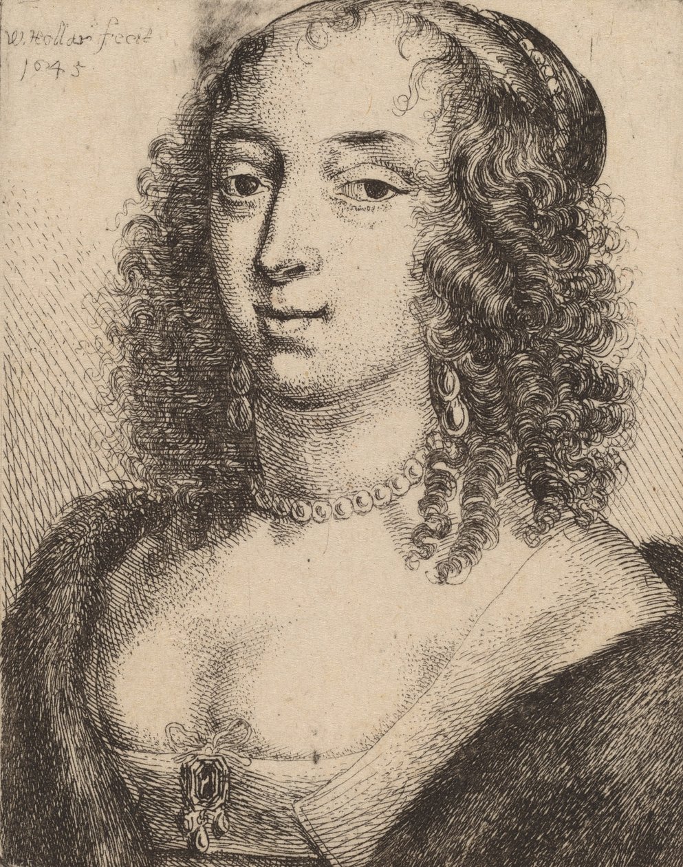 Lennox hercegné, 1645. alkotó: Wenceslaus Hollar