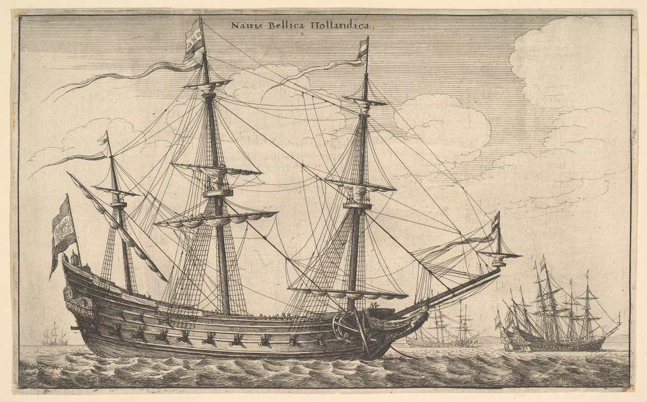 Holland hadihajó, 1647. alkotó: Wenceslaus Hollar