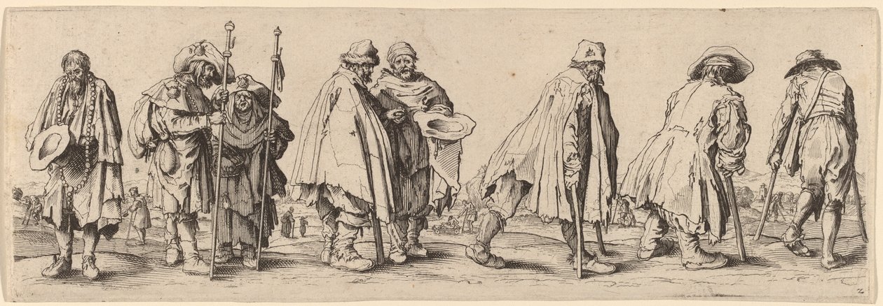 Nyolc koldus. alkotó: Wenceslaus Hollar
