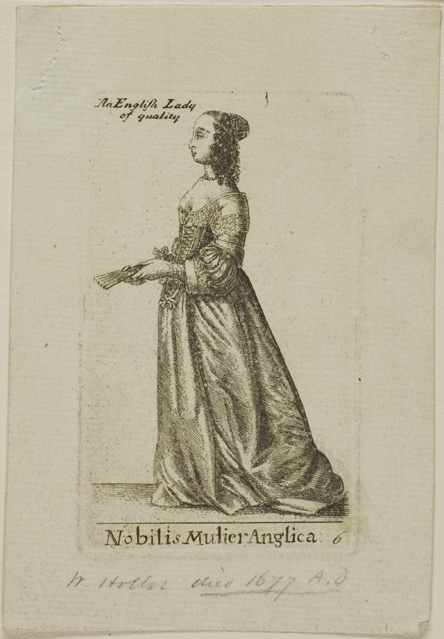 Angol nemesasszony alkotó: Wenceslaus Hollar