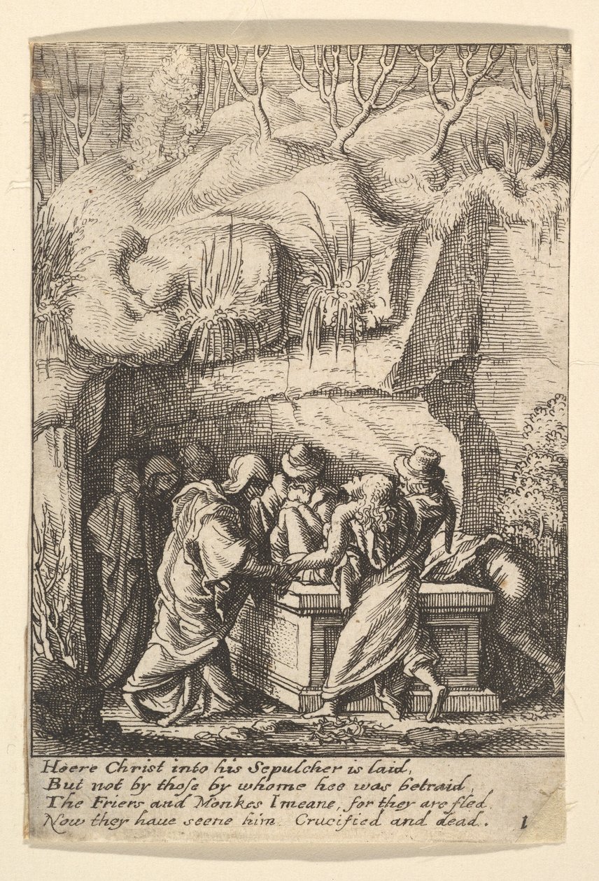 Temetkezés, 1625-77. alkotó: Wenceslaus Hollar