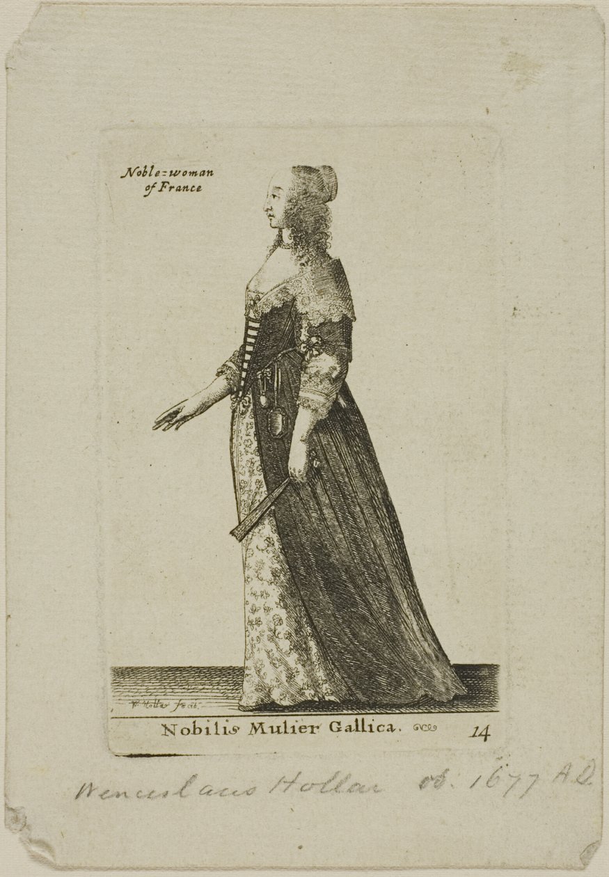 Francia nemesasszony alkotó: Wenceslaus Hollar