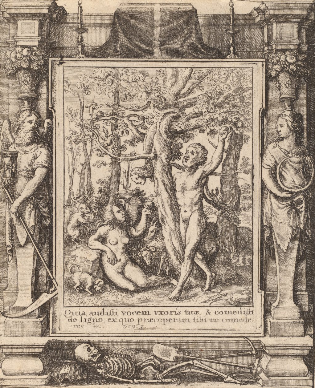 Édenkert, 1651. alkotó: Wenceslaus Hollar