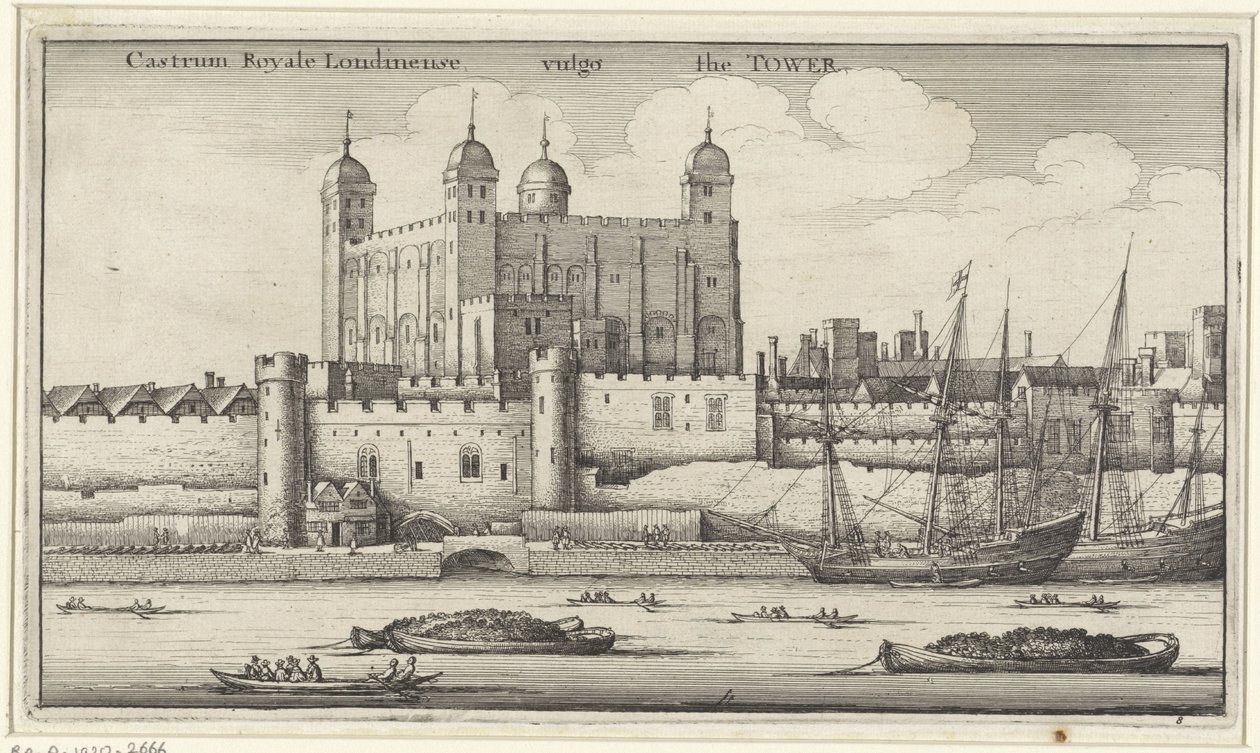 Kilátás a londoni Towerre alkotó: Wenceslaus Hollar