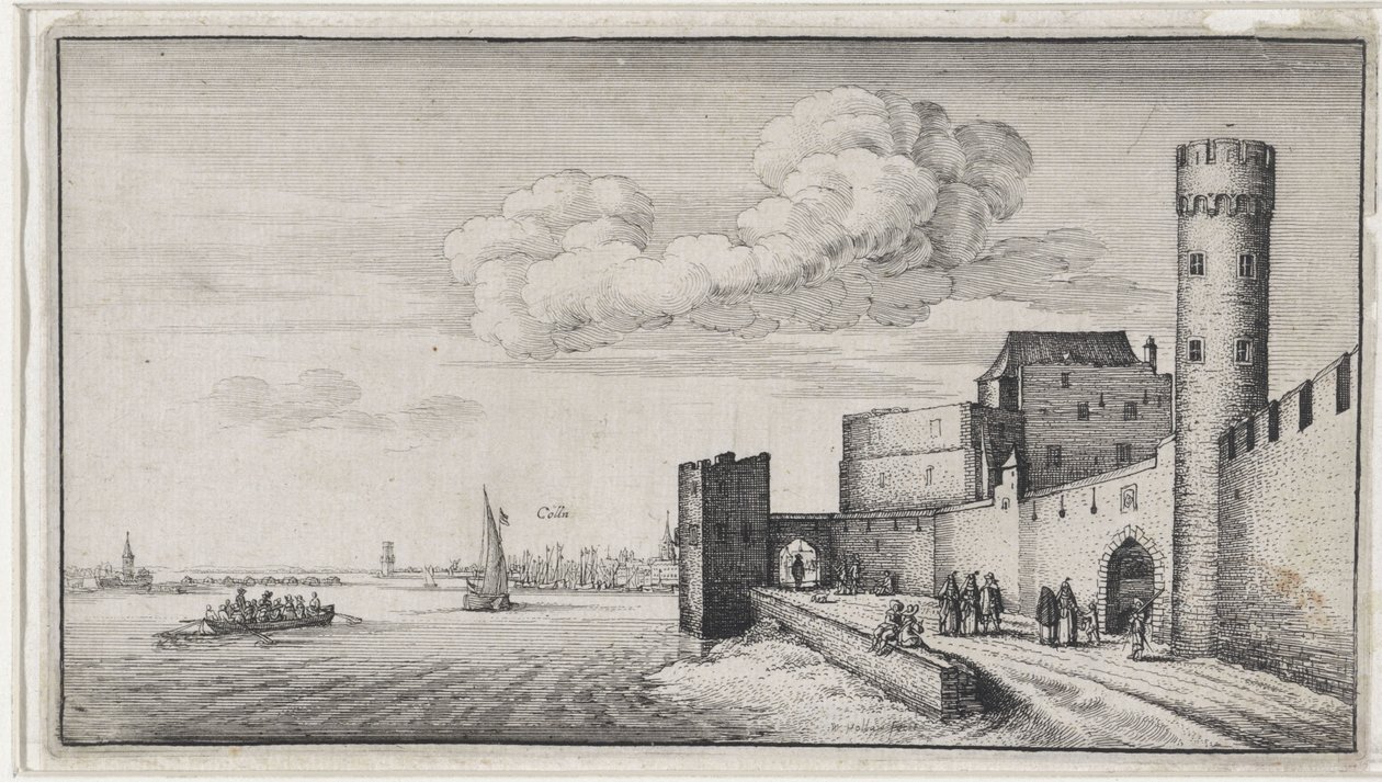 Köln városfalainak látképe alkotó: Wenceslaus Hollar