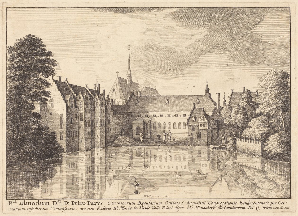 A groenendaeli apátság alkotó: Wenceslaus Hollar