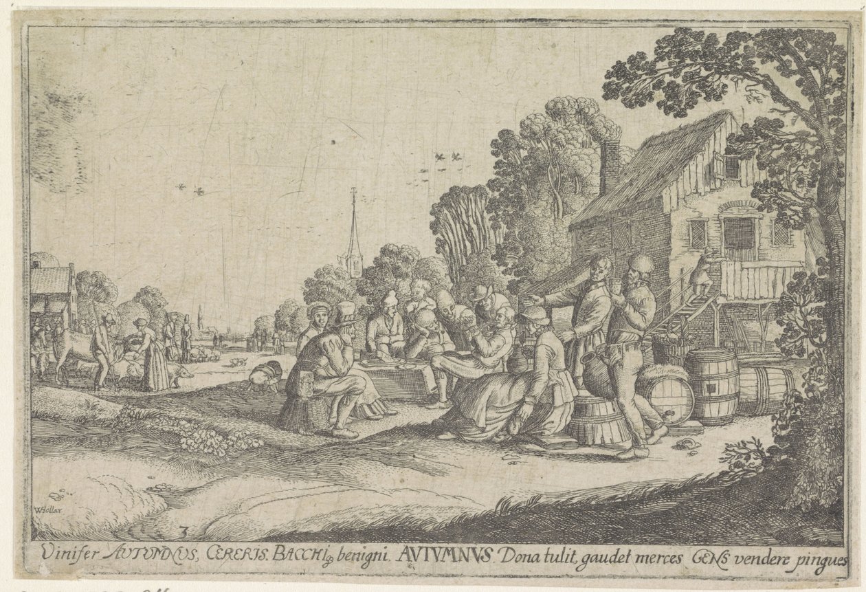 Ősz Ősz (cím a tárgyon) A négy évszak (sorozat címe) alkotó: Wenceslaus Hollar
