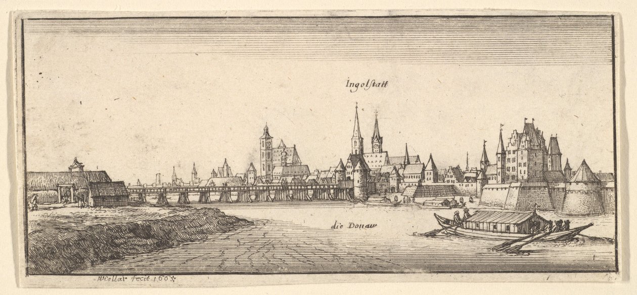 Ingolstadt, a „German Views” című műből alkotó: Wenceslaus Hollar