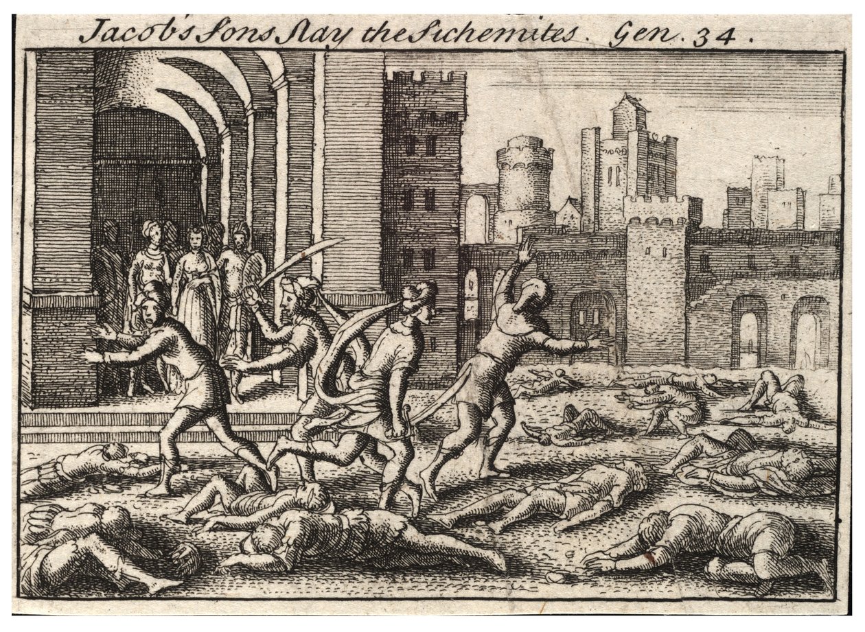 Jákob fiai megölték a Sikemitákat. 2. állapot alkotó: Wenceslaus Hollar