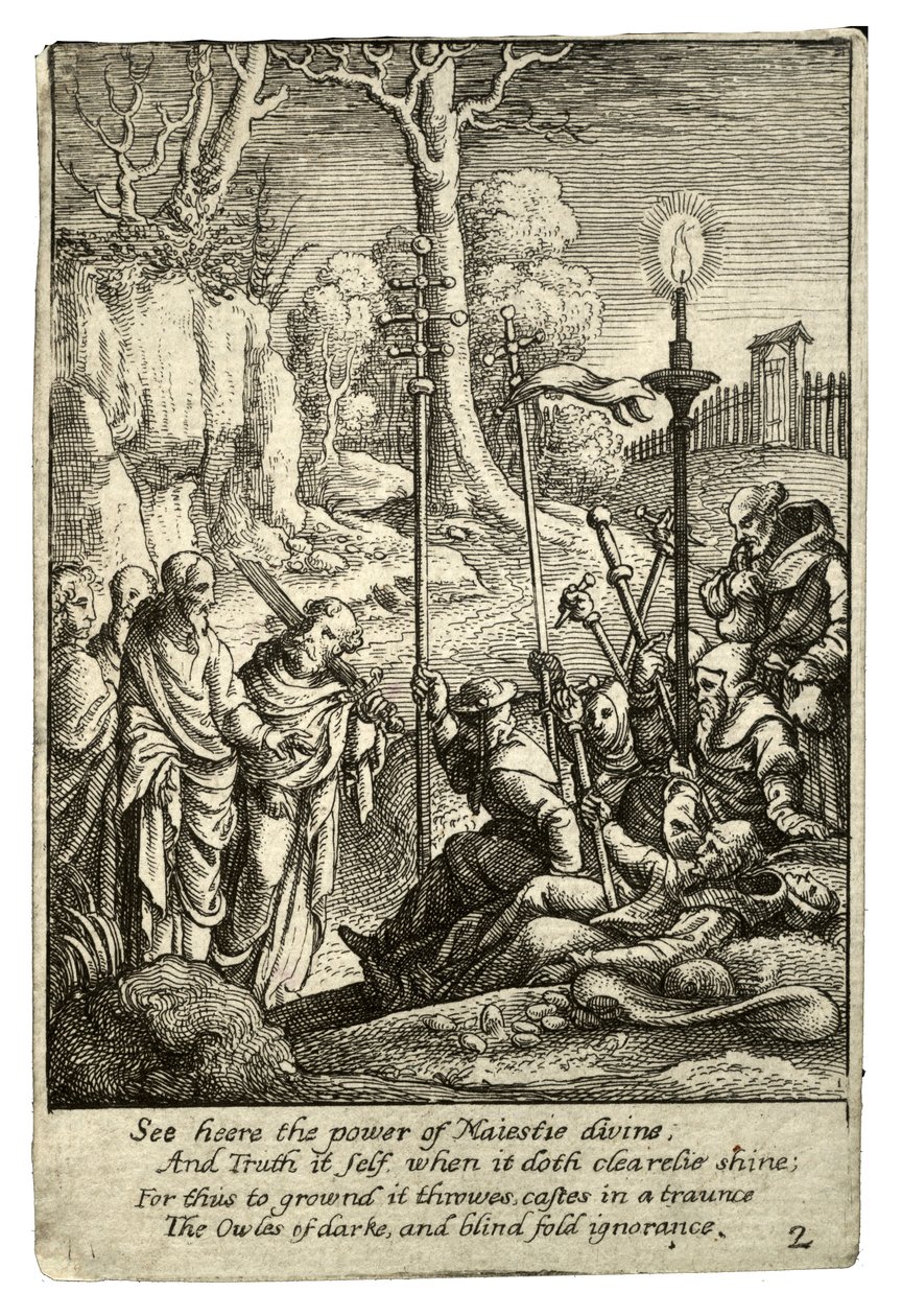 Jézus szembeszáll gyalázóival alkotó: Wenceslaus Hollar