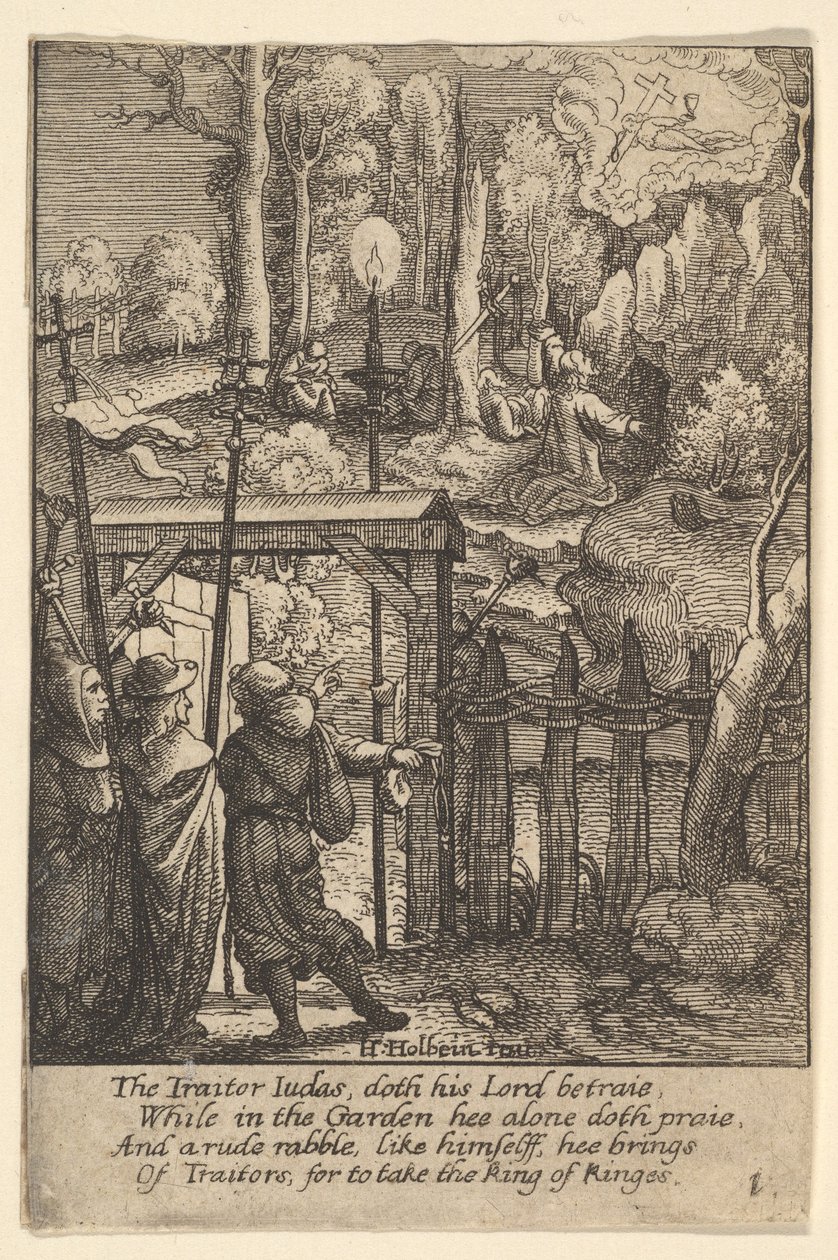 Jézus az Olajfák hegyén, 1625-77. alkotó: Wenceslaus Hollar