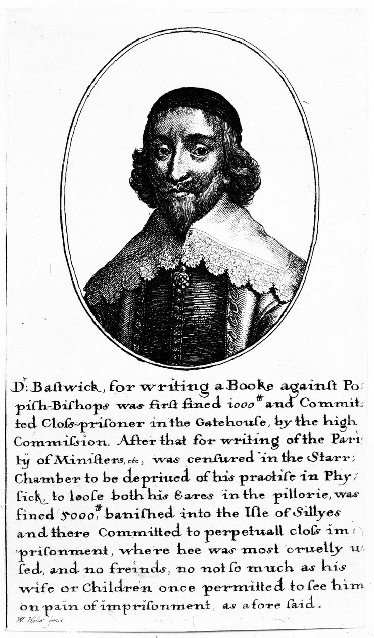 John Bastwick (metszet) alkotó: Wenceslaus Hollar
