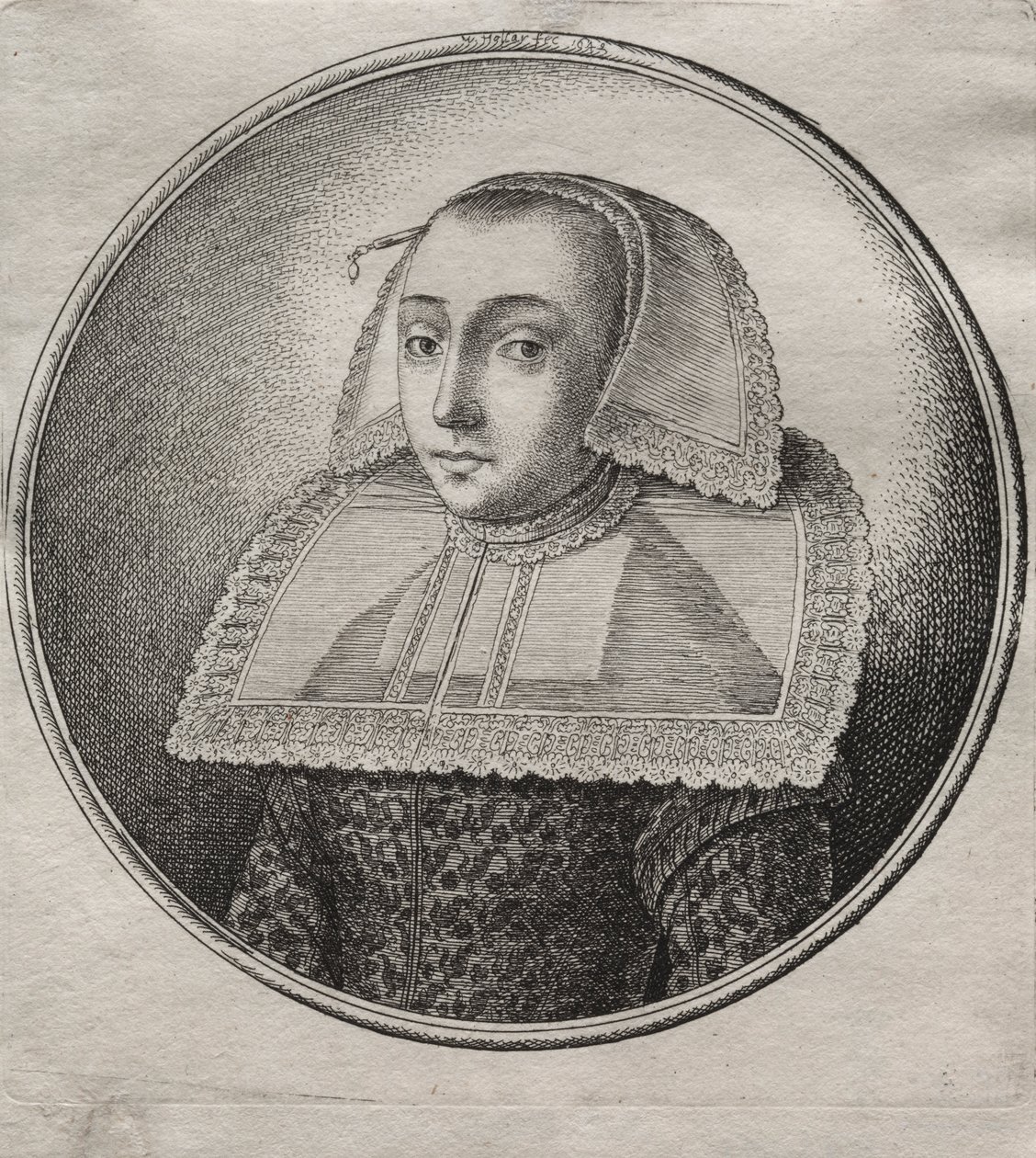 A kereskedő felesége Hananból alkotó: Wenceslaus Hollar