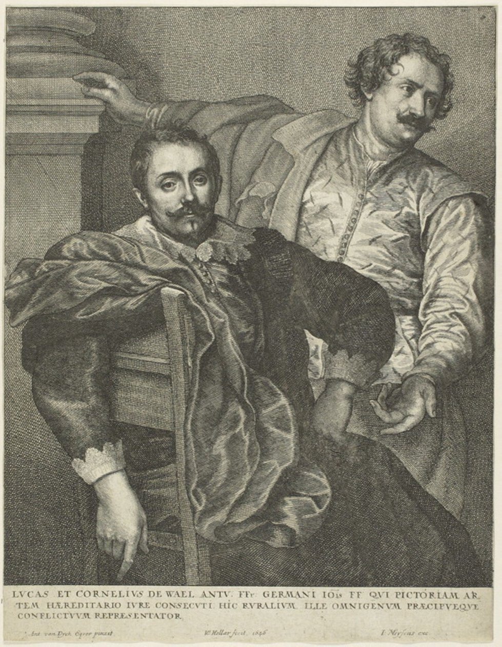 Luke és Cornelis of Wael alkotó: Wenceslaus Hollar