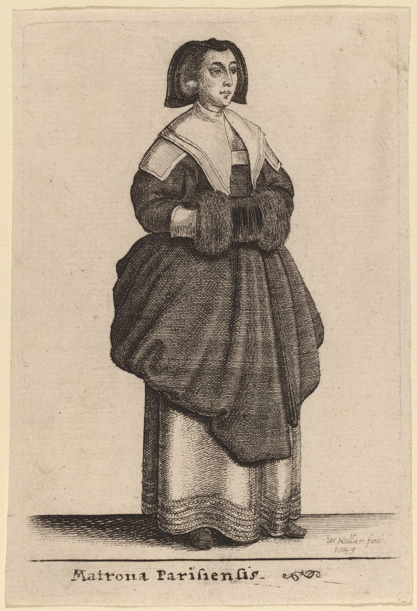 Párizsi Matrona alkotó: Wenceslaus Hollar