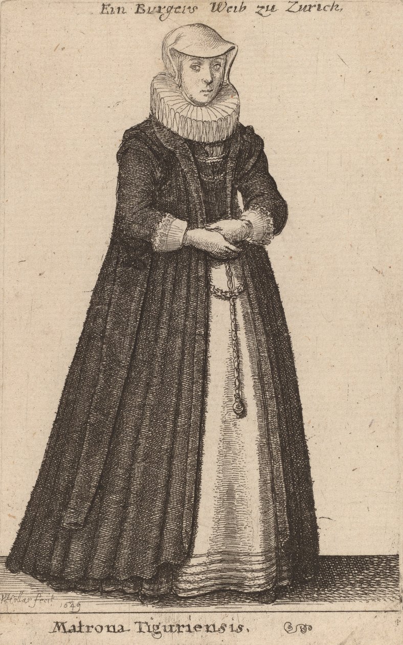 Tiguriensis matrónája, 1649 alkotó: Wenceslaus Hollar