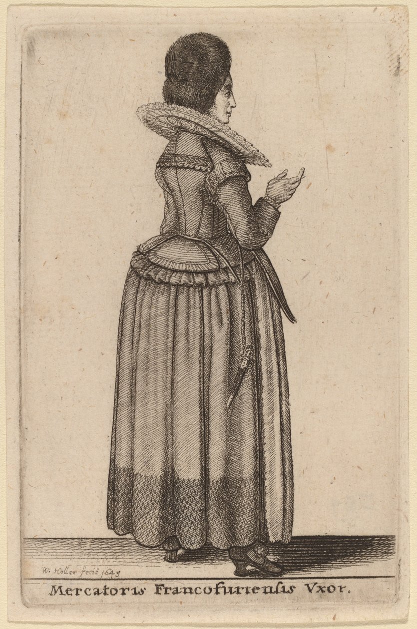 A frankfurti kereskedő felesége alkotó: Wenceslaus Hollar