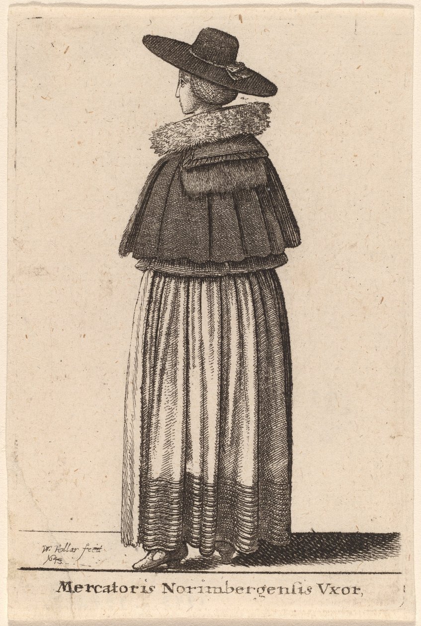 Egy nürnbergi kereskedő felesége alkotó: Wenceslaus Hollar