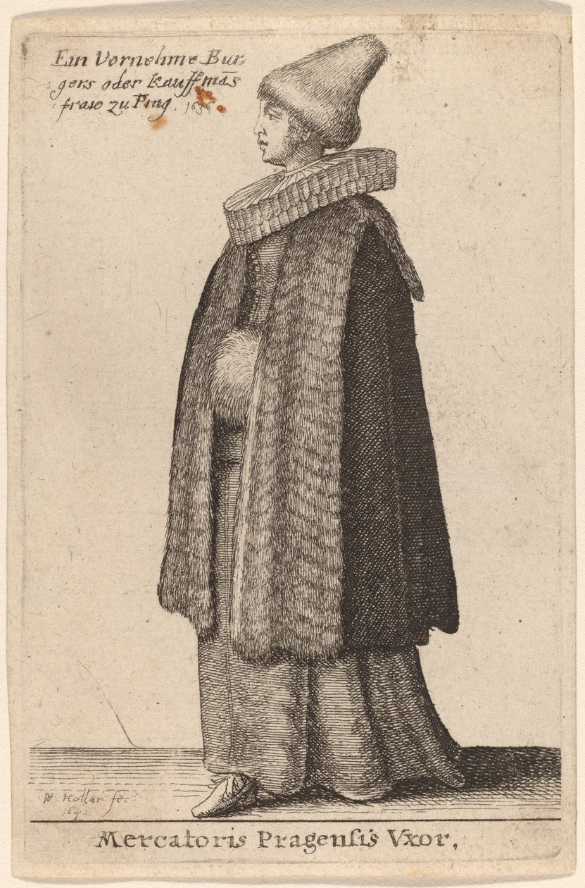 A prágai kereskedő felesége alkotó: Wenceslaus Hollar