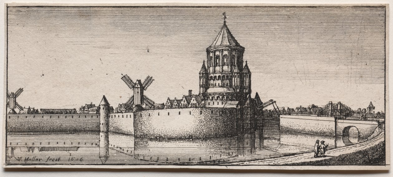 Árkos városkapu alkotó: Wenceslaus Hollar