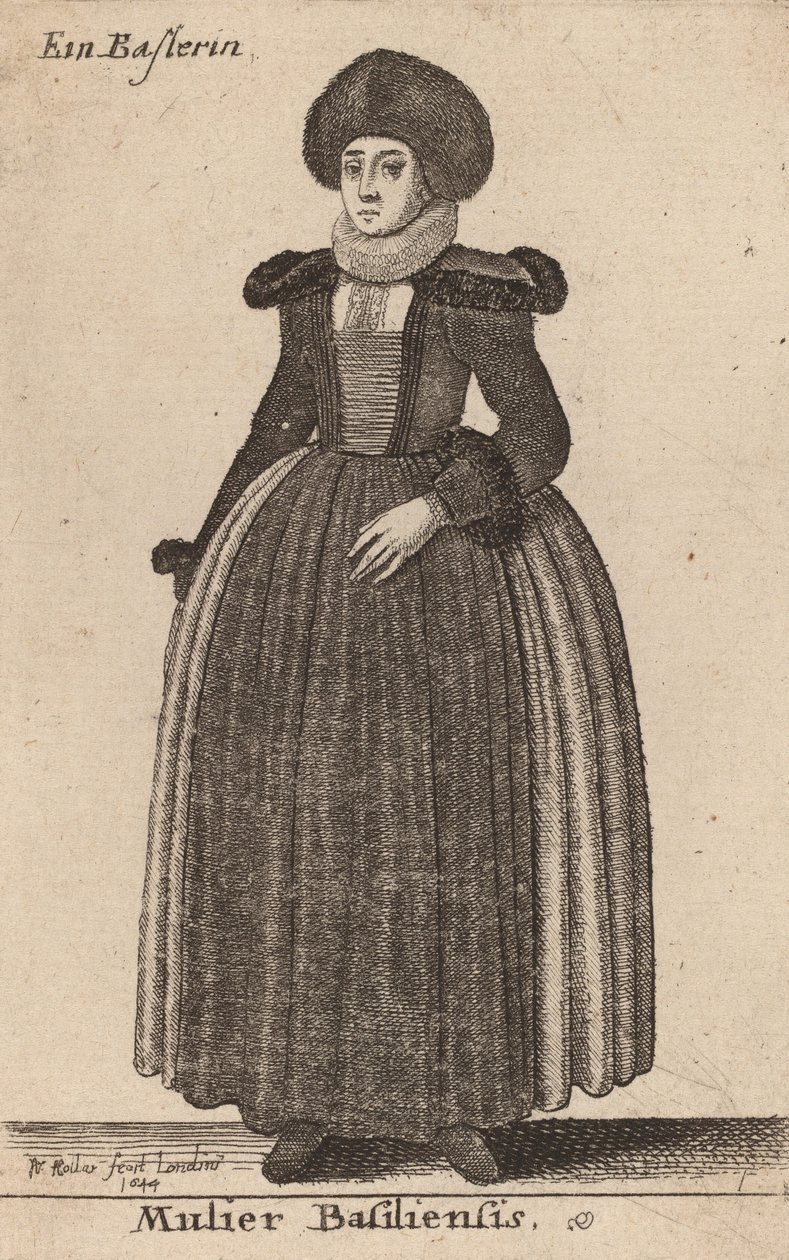 A bázeli nő, 1644 alkotó: Wenceslaus Hollar
