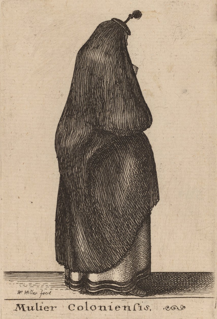 kölni nő. alkotó: Wenceslaus Hollar