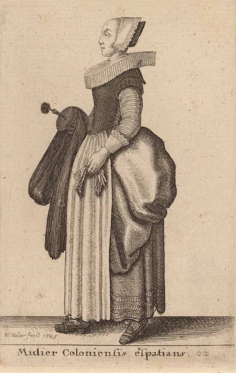 Kölni nő, 1643 alkotó: Wenceslaus Hollar