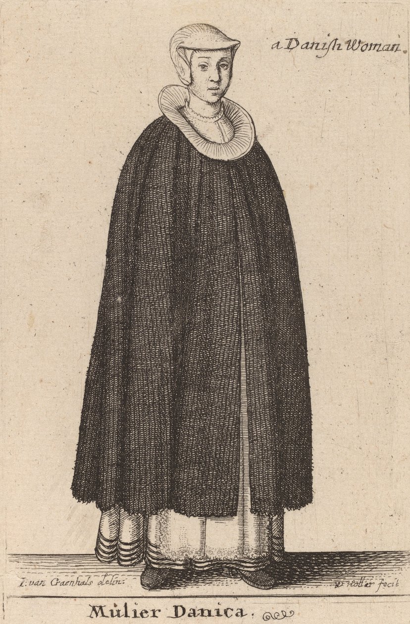 dán nő. alkotó: Wenceslaus Hollar