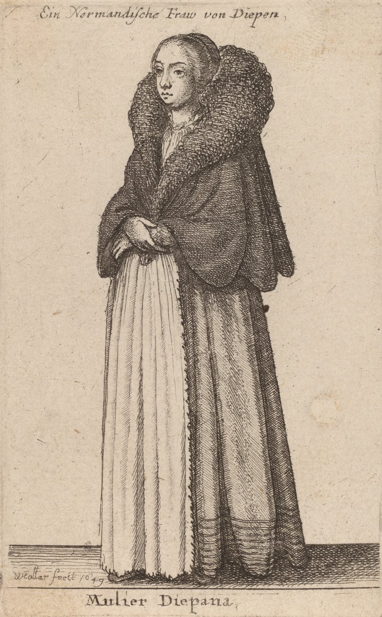 Diepana nő, 1649 alkotó: Wenceslaus Hollar