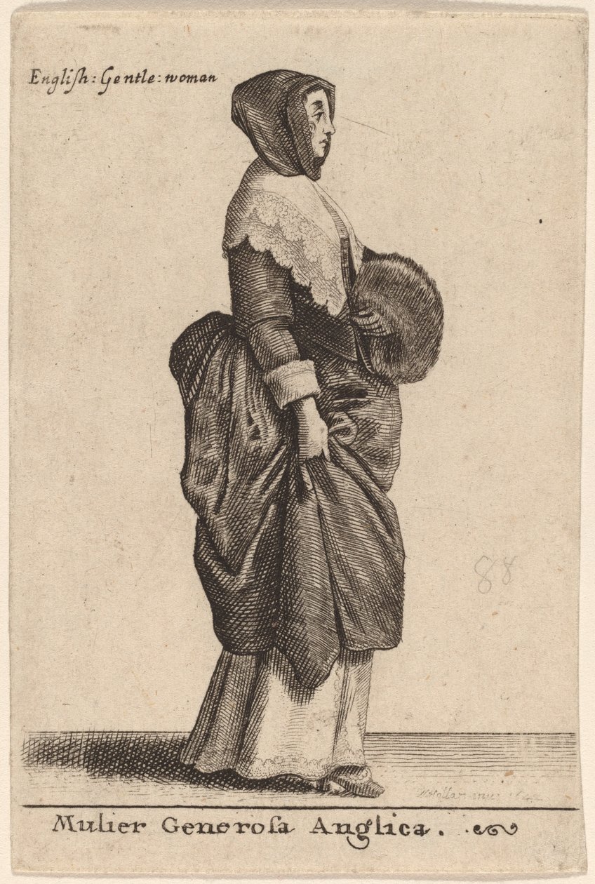 Nagylelkű angol nő alkotó: Wenceslaus Hollar