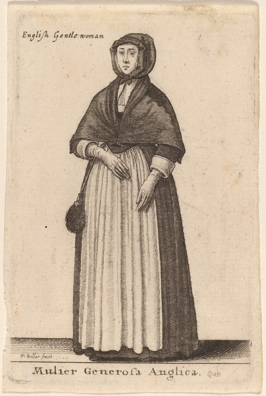 Nagylelkű angol nő alkotó: Wenceslaus Hollar