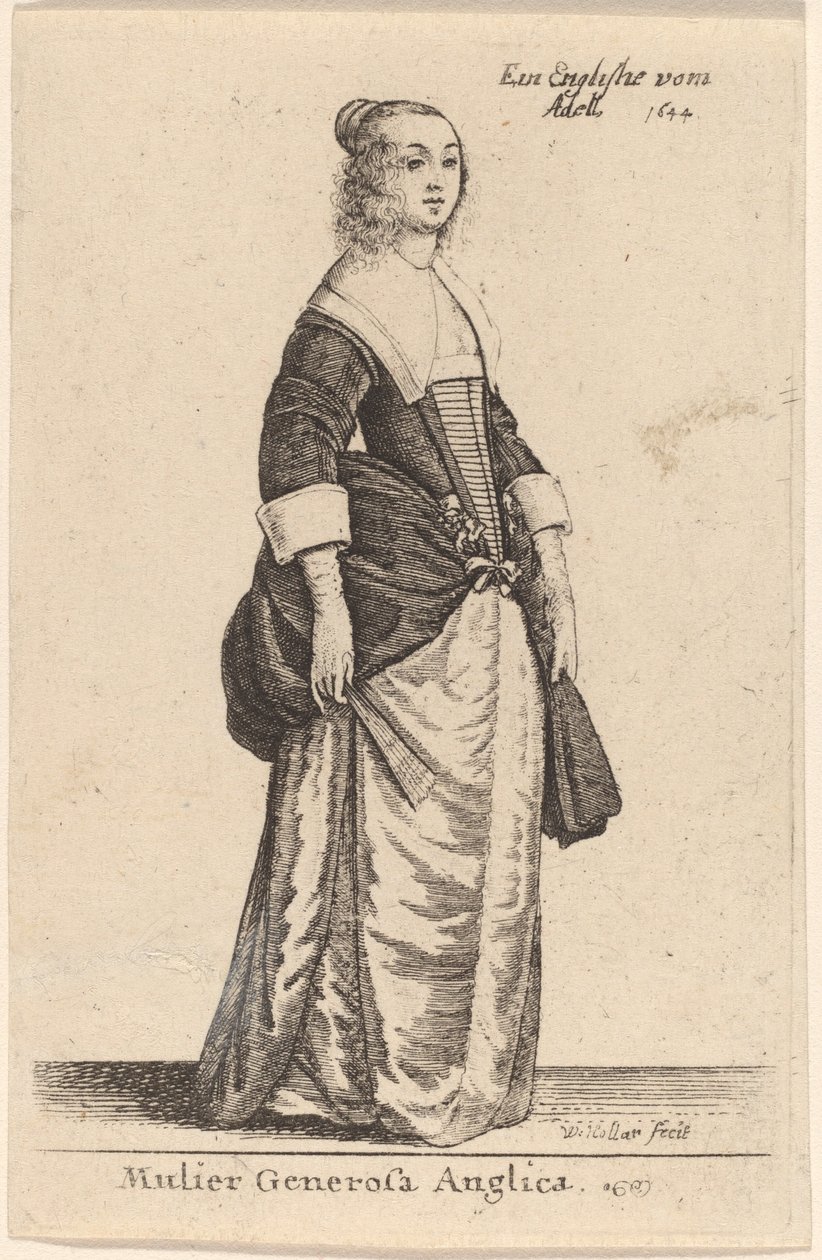 Nagylelkű angol nő alkotó: Wenceslaus Hollar