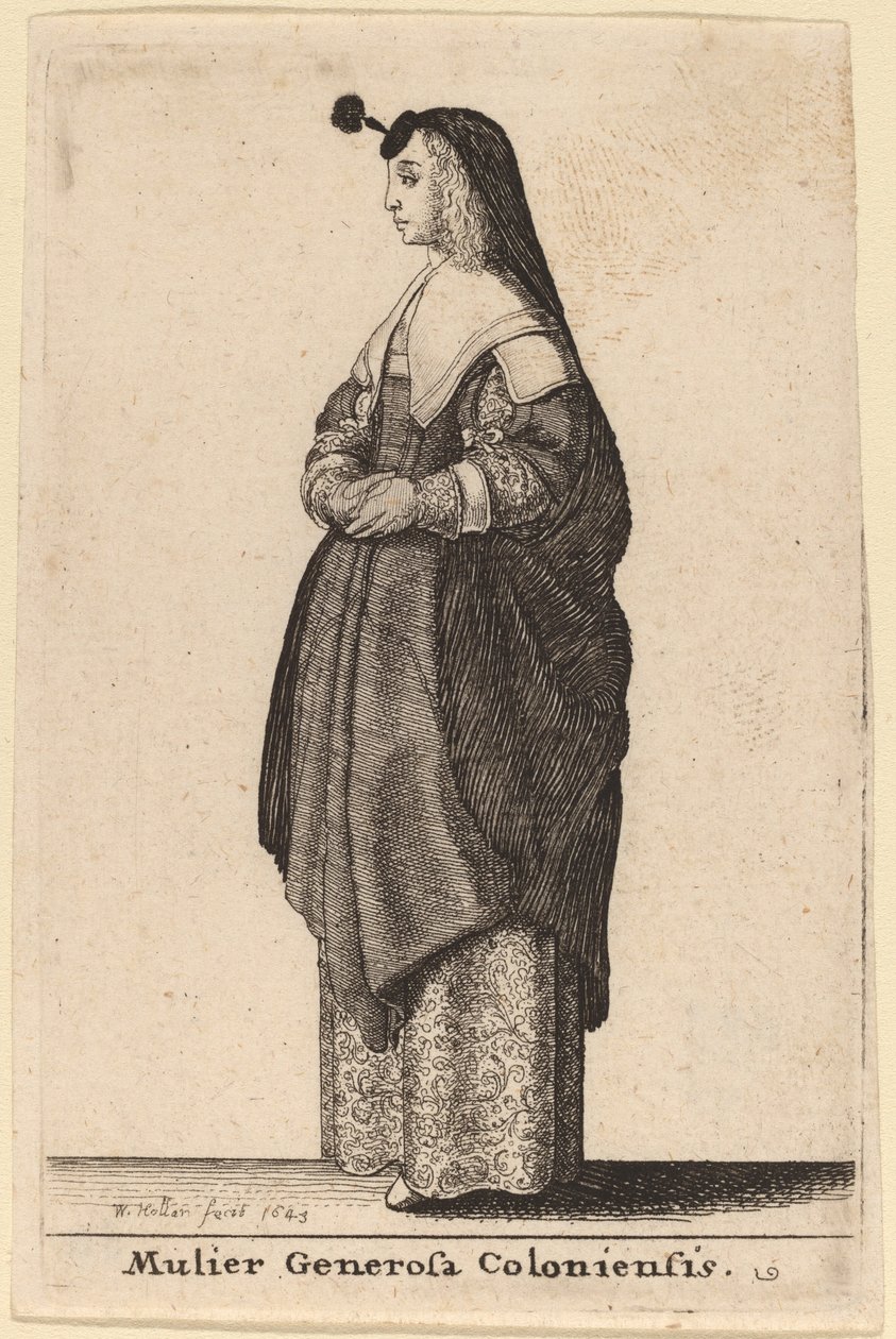 A nagylelkű kölni nő alkotó: Wenceslaus Hollar