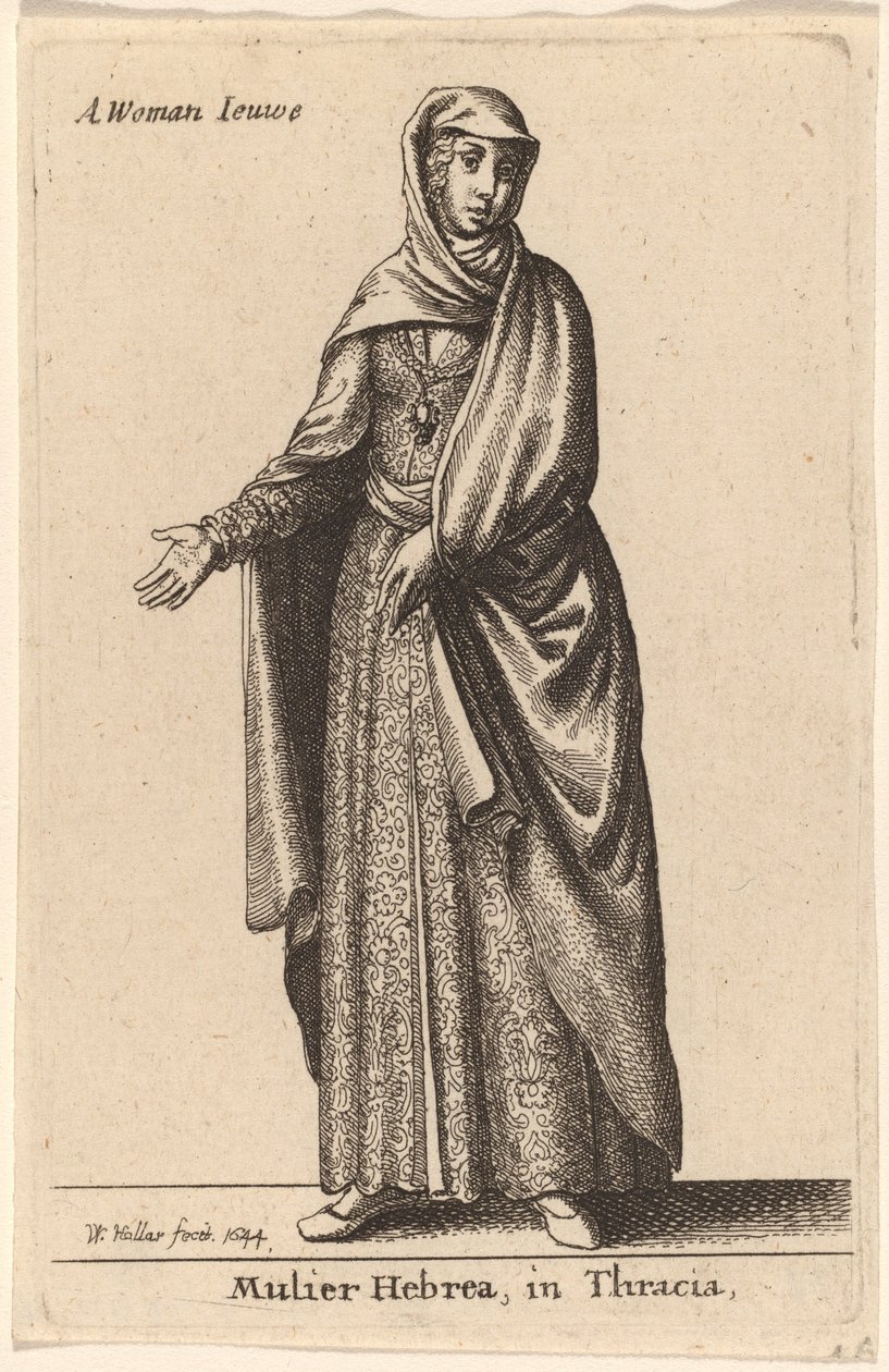 Mulier Hebrea Trákiában alkotó: Wenceslaus Hollar