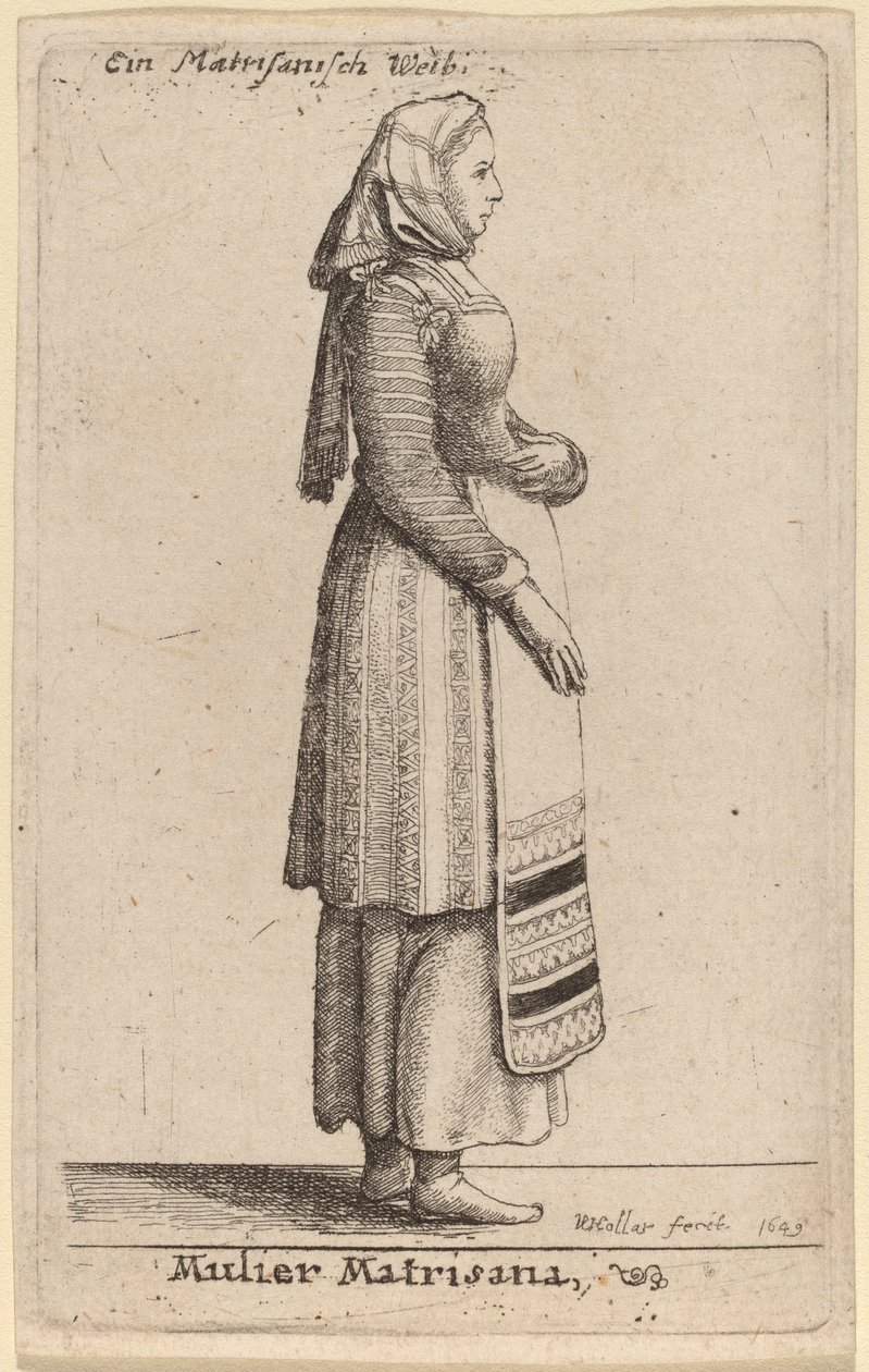 Matrisana nő alkotó: Wenceslaus Hollar