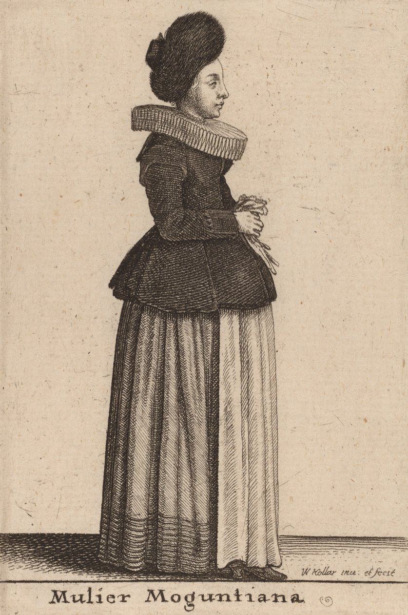 A túlhajszolt nő. alkotó: Wenceslaus Hollar