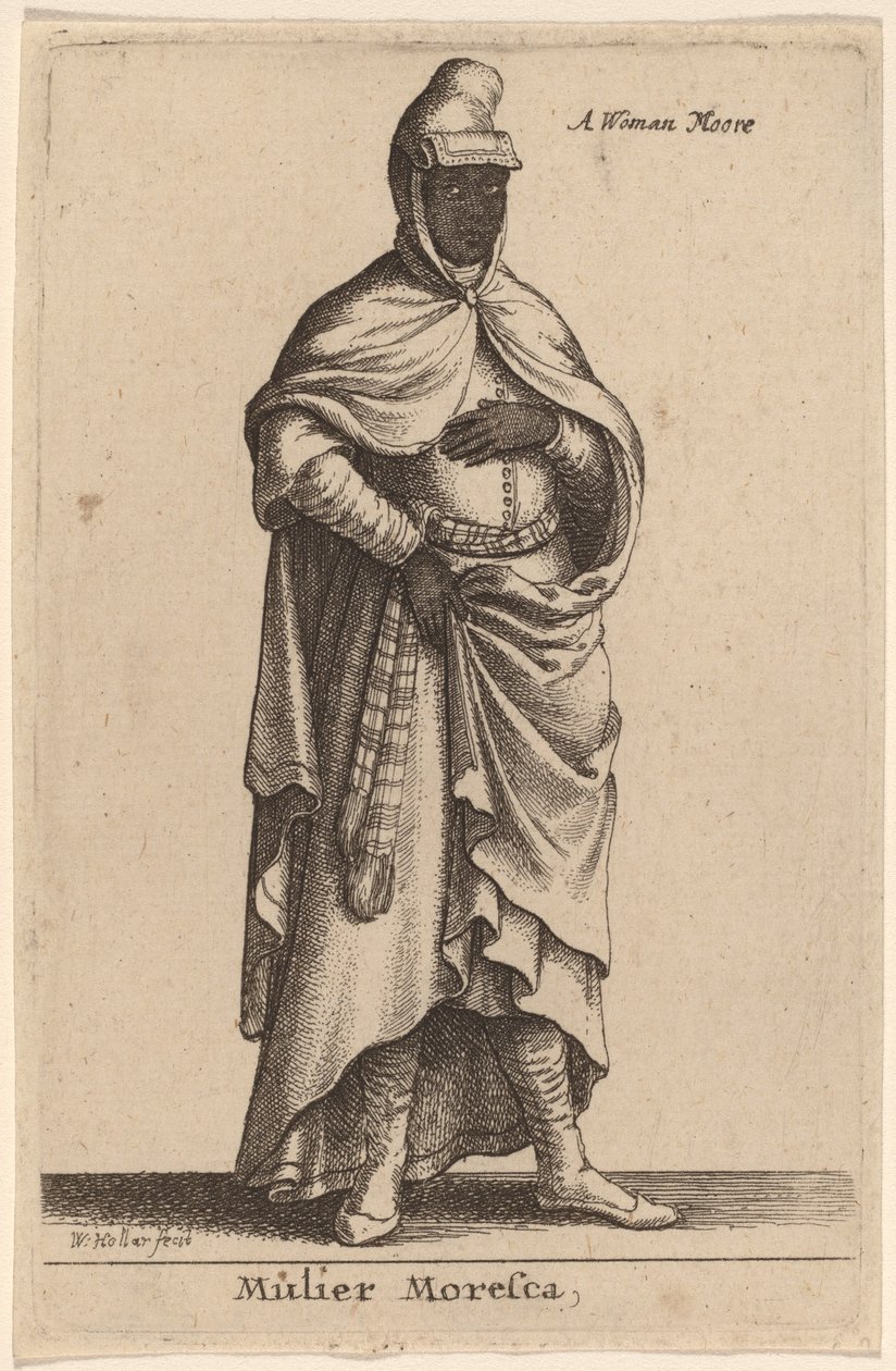 Mulier Moresca alkotó: Wenceslaus Hollar