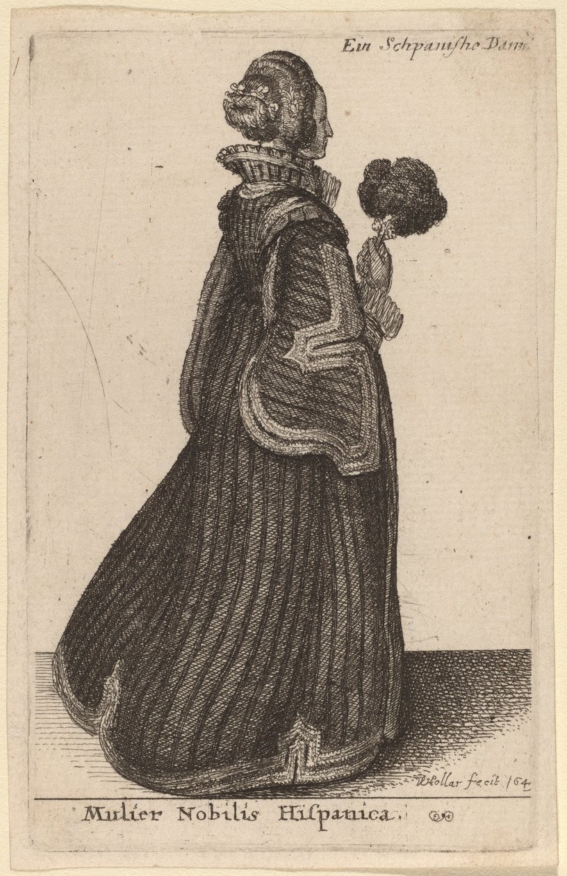 Spanyol nemesasszony alkotó: Wenceslaus Hollar