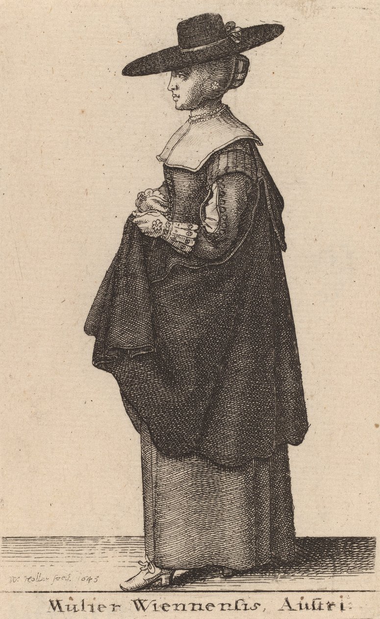 A déli nő, 1643 alkotó: Wenceslaus Hollar