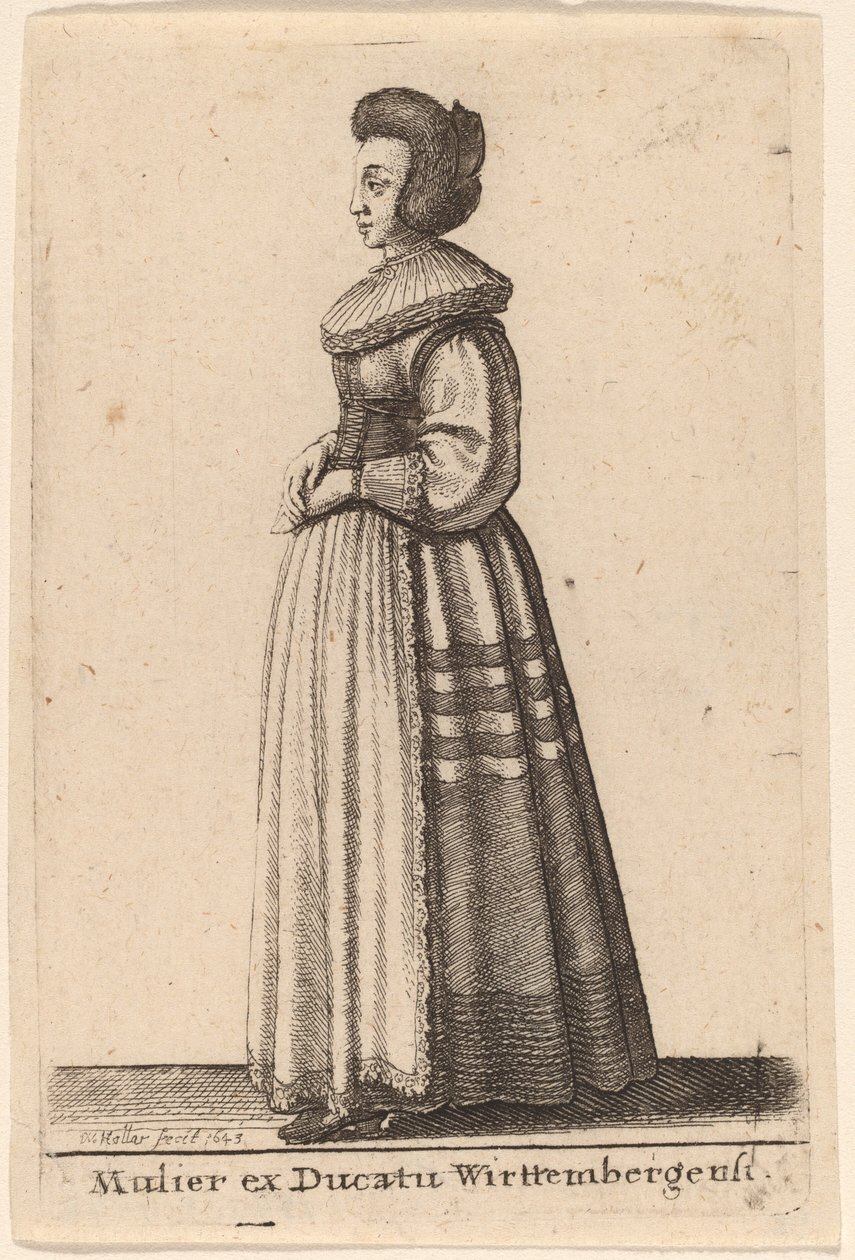 Egy nő a wirttembergi hercegségből alkotó: Wenceslaus Hollar